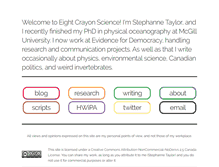 Tablet Screenshot of eightcrayonscience.com